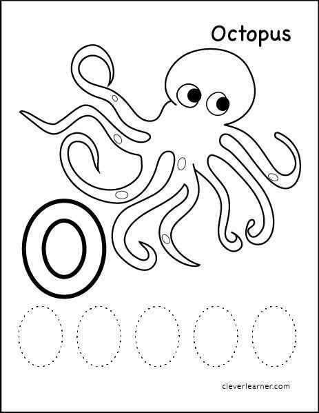 Letter O Tracing Activity For Preschool