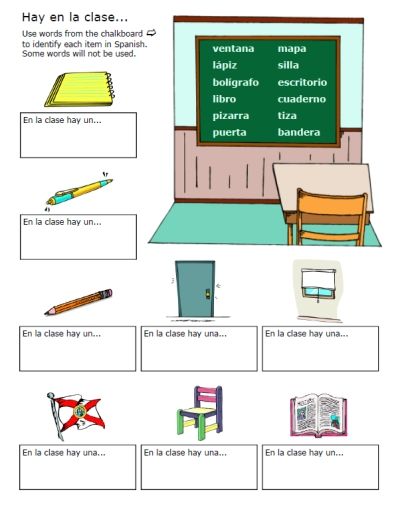Spanish Worksheets Printables