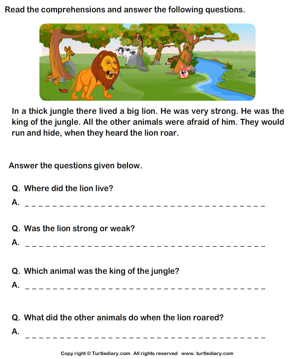 Reading Comprehension Stories