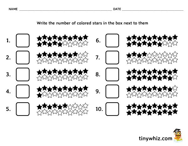 Amazing Free Printable Math Worksheet Count And Write Numbers Tiny