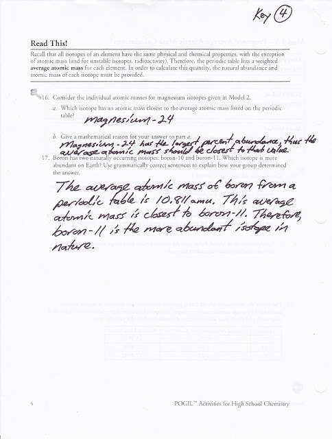 Average Atomic Mass Worksheet Answers
