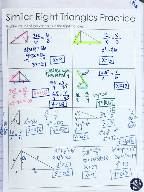 Triangle Similarity Inb Pages