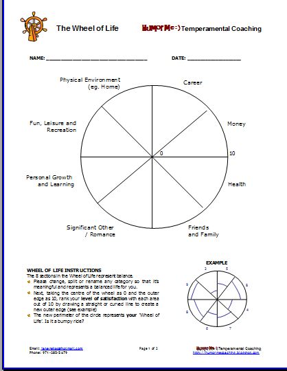 Dbt Therapy Worksheets Pdf_ The Wheel Of Life Worksheet