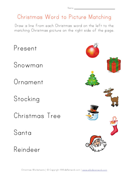 Christmas Worksheets Printables â Happy Holidays!
