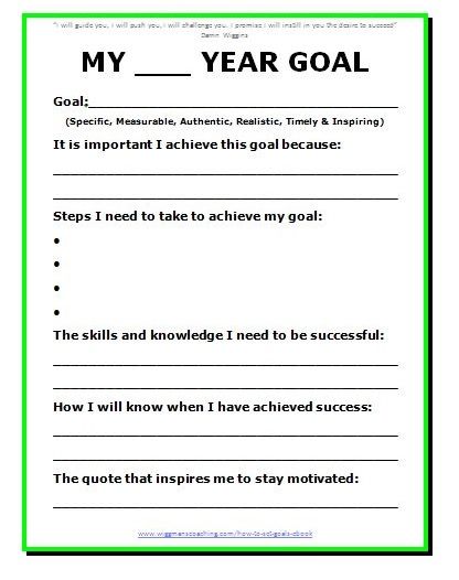 11 Effective Goal Setting Templates For You
