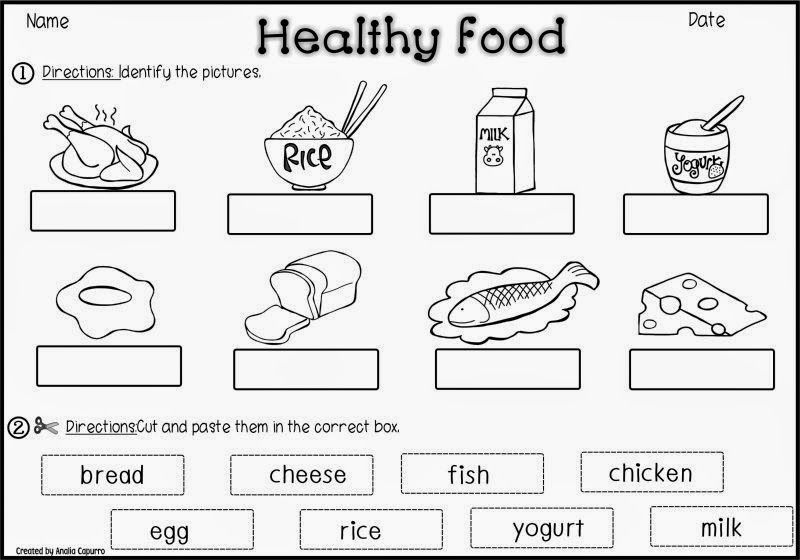 Image Result For Healthy And Unhealthy Food Worksheet
