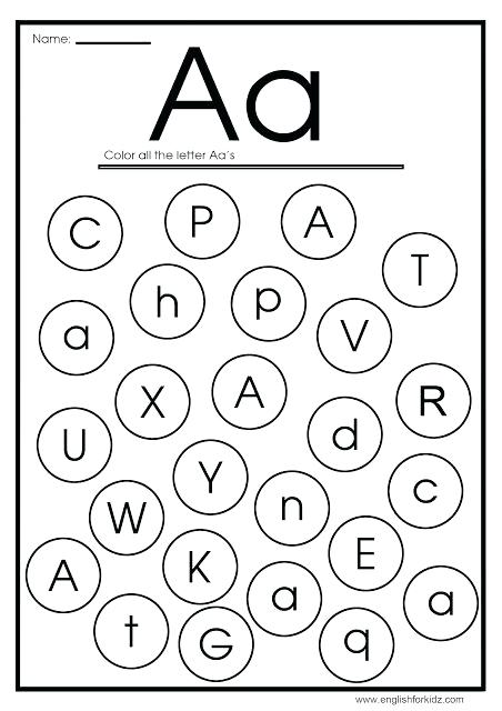 Find The Letter Worksheets Find Letter A Worksheet Find The Hidden