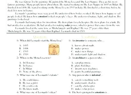 Grade Comprehension Worksheets Reading Free For 7 English Pdf 7th
