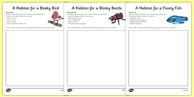 habitats ks2 worksheets