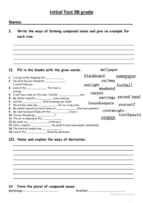 Initial Test For Grade Worksheet Free Printable Worksheets Initial