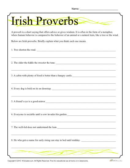 St  Patrick's Day Worksheet