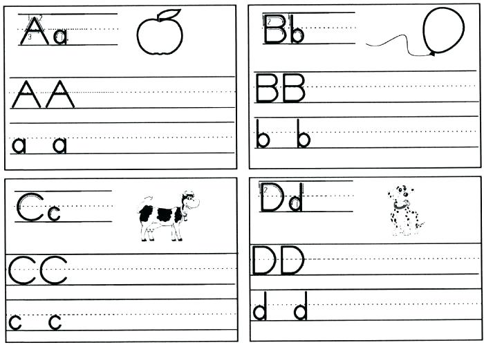 Kindergarten The Alphabet Worksheets Free Printable For Download