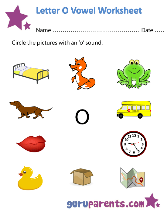 Vowel Worksheets