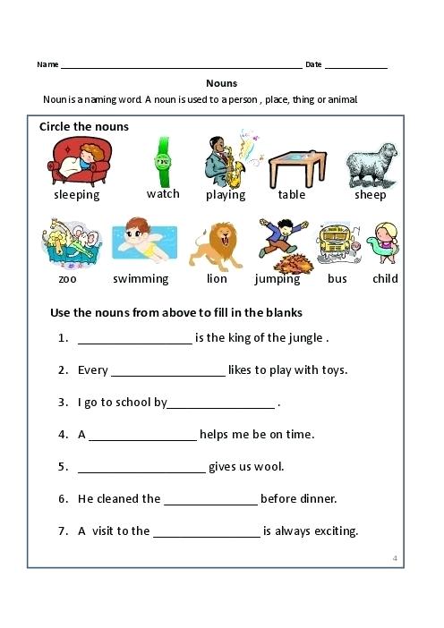 Proper Noun Worksheets For 3rd Grade