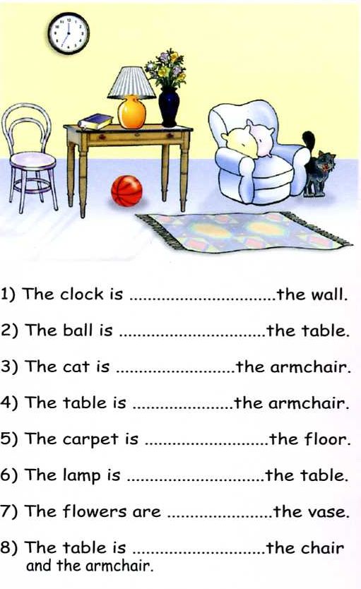 Preposition Of Place Worksheets Pdf