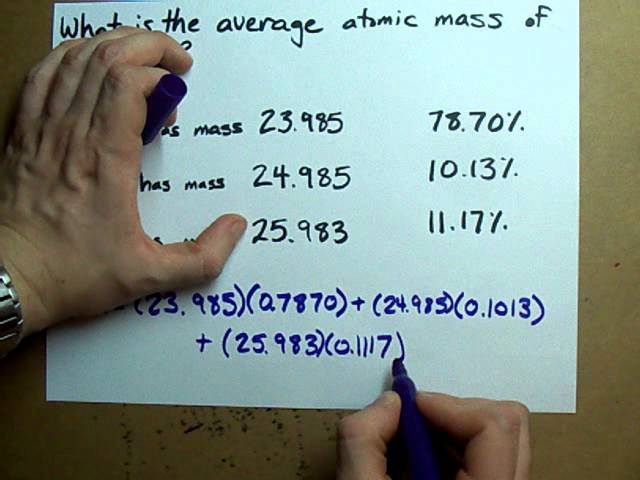 Find The Average Atomic Mass