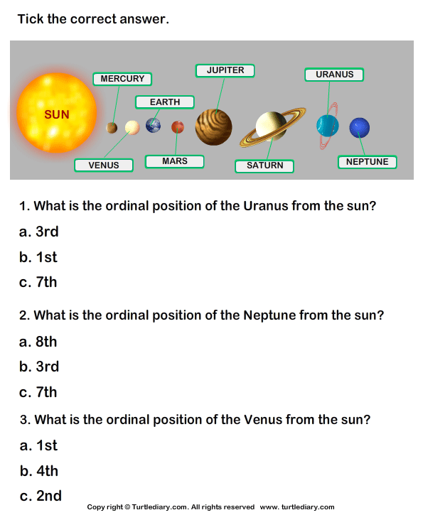 Solar System Planets For Kids Worksheet