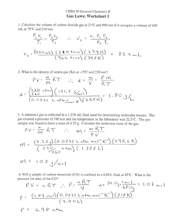 Stoichiometry Calculations Worksheet