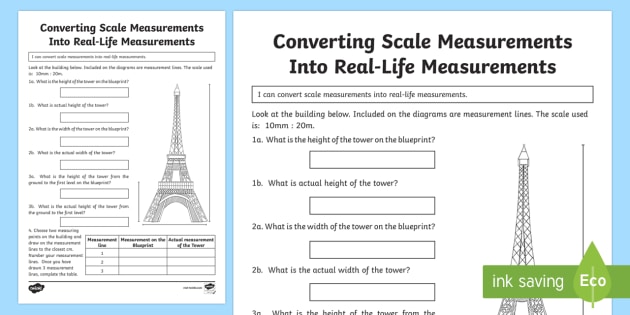 Converting Scale Measurements Into Real Life Measurements 3