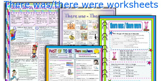 There Was There Were Worksheets