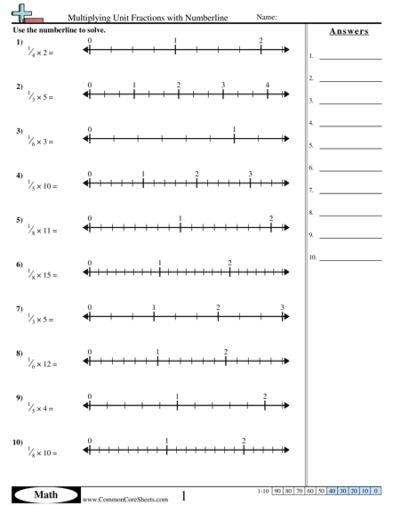 Fraction Worksheets