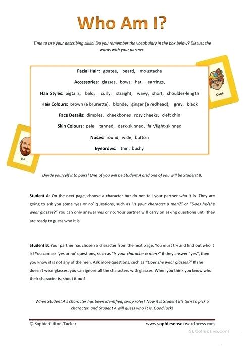 Who Am I Worksheet Free Printable Worksheets Made By Teachers For