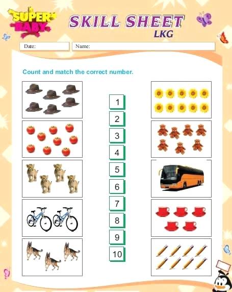 english worksheets for lkg