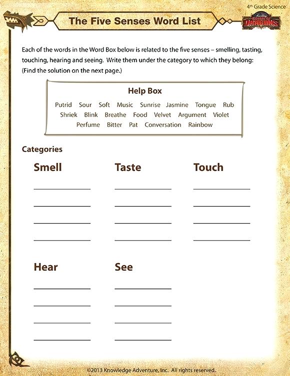 Free Printable Five Senses Worksheets The Worksheet Made By 5