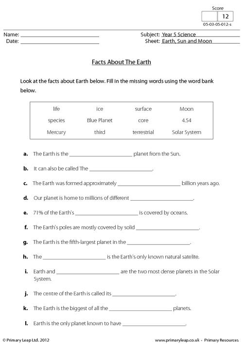 Facts About The Earth