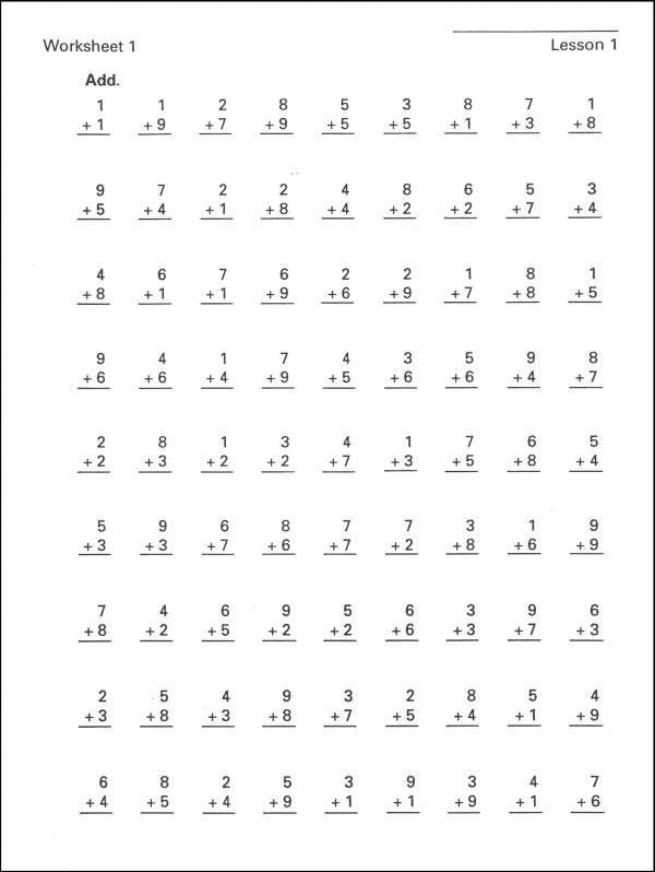 Horizons Math 3 Worksheet Packet
