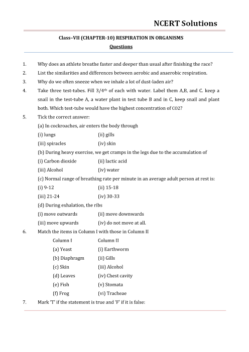 Ncert Solutions For Class 7 Science Chapter 10