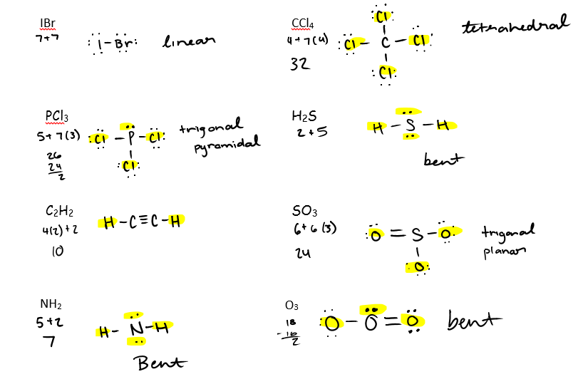 Molecular Geometry Lab Answers