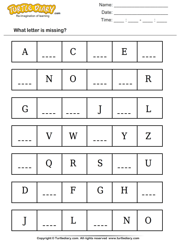 Fill In The Missing Letter