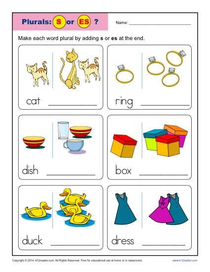 Kindergarten Worksheets