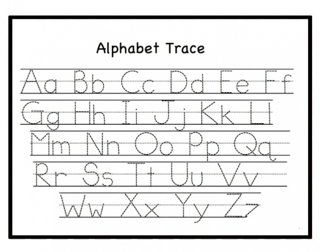 Free Letter Tracing Worksheets Pdf Printable For Toddlers