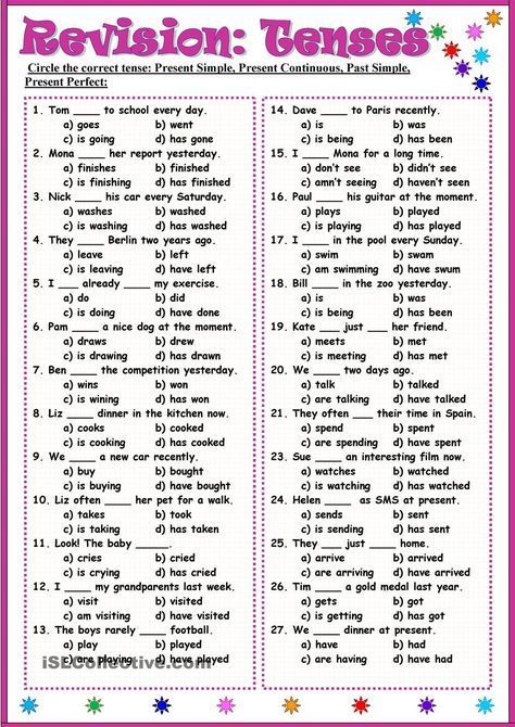 Revision Tenses