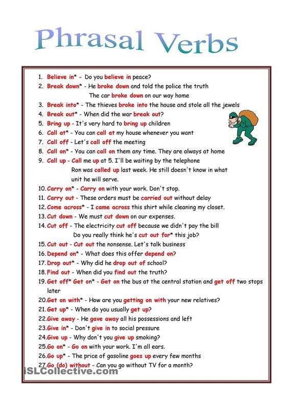 53 Phrasal Verbs