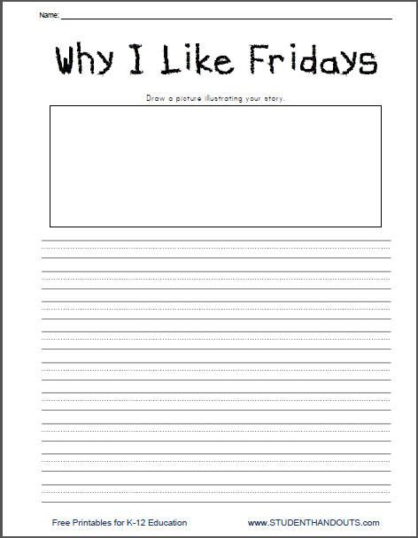 Why I Like Fridays Writing Prompt