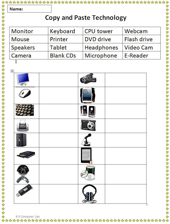 Cut And Paste Computer Parts Free Worksheets Samples cut-and-paste-computer-parts-free-worksheets-samples