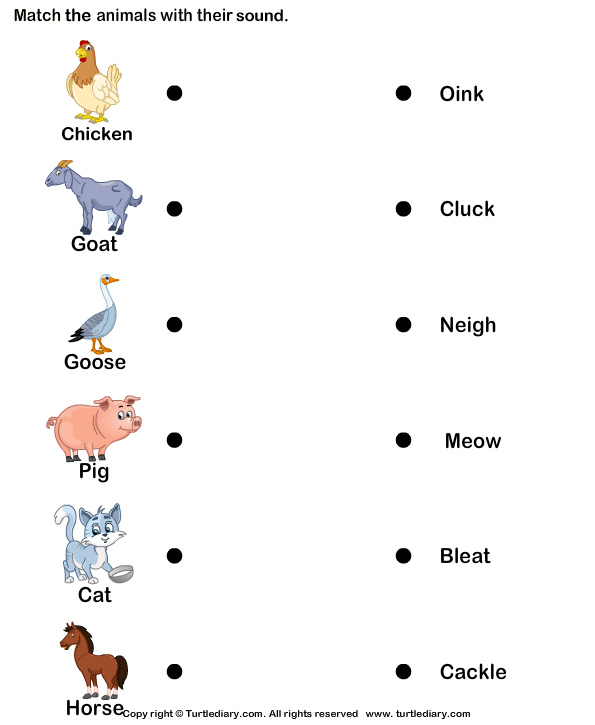 Match Farm Animals With Their Sounds