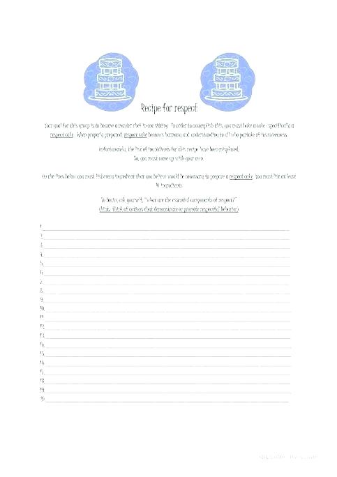 Esl Recipe Worksheets High Esl Recipe Worksheets Pdf