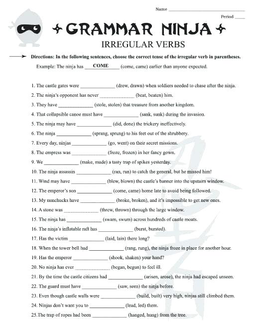 Free Grammar Worksheets Grade Yahoo Free Grammar Worksheets Grade