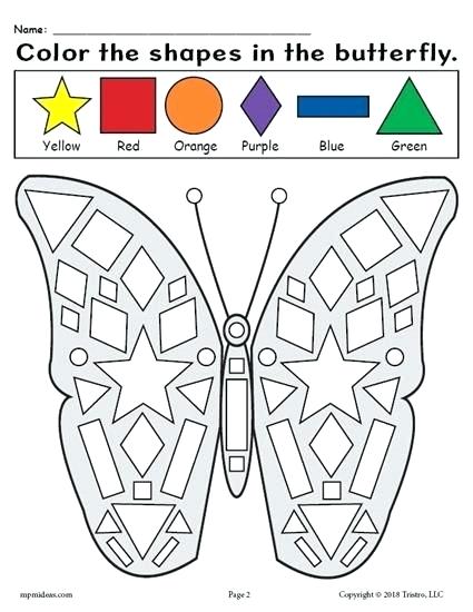 Free Printable Butterfly Shapes Coloring Pages I 1 2 Iii