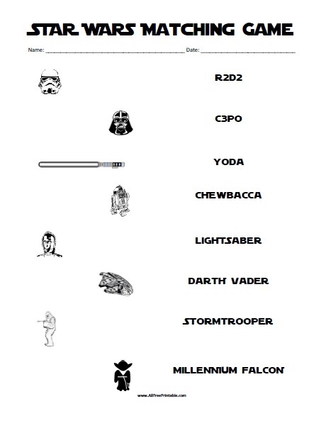Star Wars Matching Game