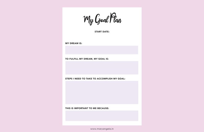 7 Free Goal Setting Worksheets For Designers