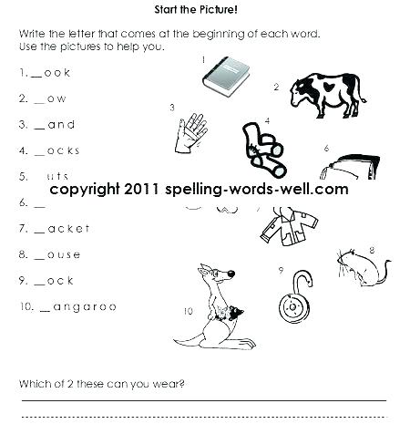 Kindergarten Spelling Worksheets Free Printables Free Printable | Free ...