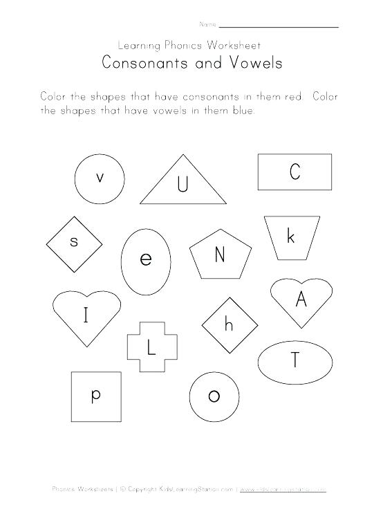 Learning Vowels Worksheets Learn Language Free Printable For Class