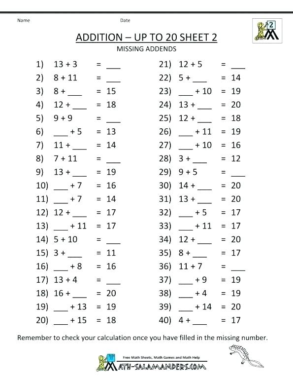 Fact Families Worksheets 2nd Grade