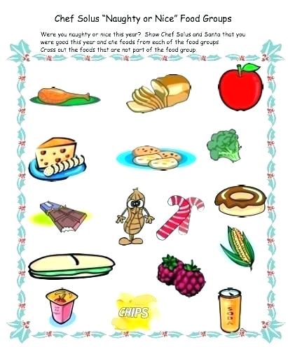 Nutrition Worksheets For Teachers Kindergarten Grade Science – Free