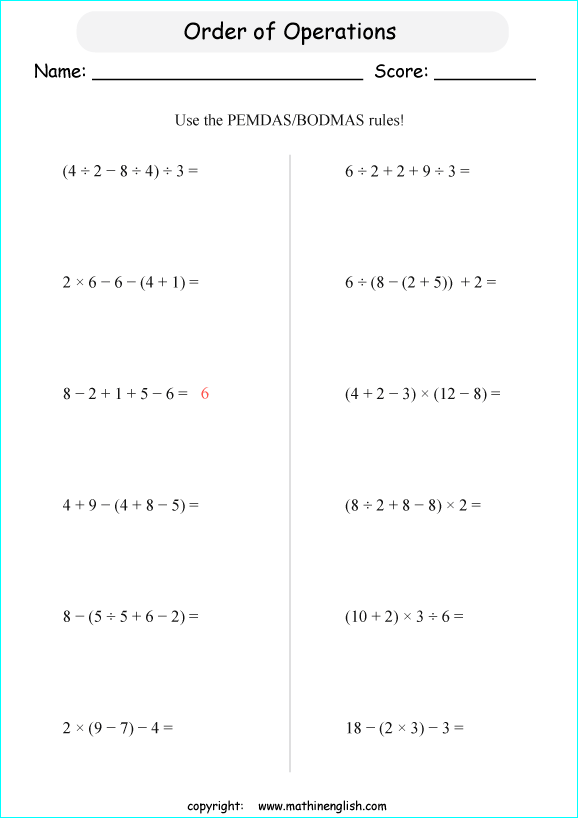 47 Free Download Math Worksheets Grade 7
